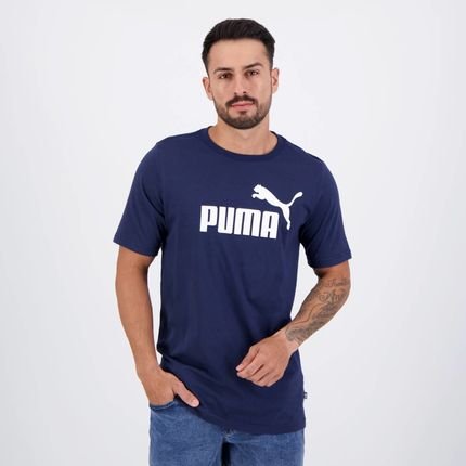 Camiseta Puma ESS Logo Azul Marinho - Marca Puma