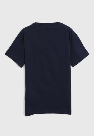 Camiseta Milon Infantil Estampada Azul-Marinho