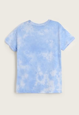 Camiseta Infantil Cotton On Tie Dye Peace Azul