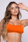 Top Cropped Neon Faixa Fitness Gringa Feminino Alça Fina Academia - Marca Golden Modas