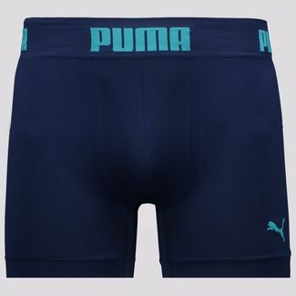 Cueca Boxer Puma Seamless Basic I Marinho - FutFanatics