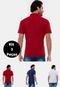 Kit 3 Camisas Polos Premium Coloridas Colorado Versatti Colorido - Marca Versatti