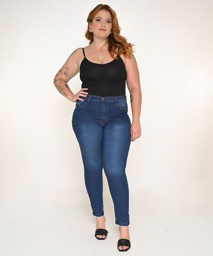 Calça Feminina Jeans Plus Skinny - Marca Razon Jeans