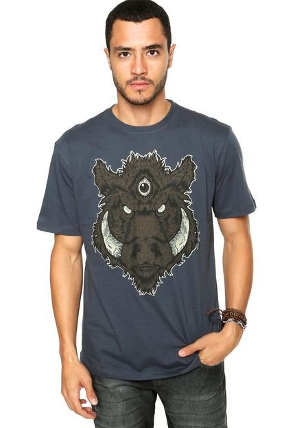 Camiseta Wave Giant Hog Azul - Marca Wave Giant