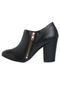 Ankle Boot Usaflex Caprina Preto - Marca Usaflex