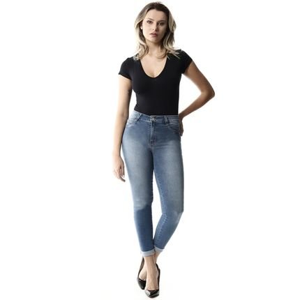 Calça Jeans Feminina Cropped - 257679 40 - Marca Sawary
