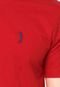 Camiseta Aleatory Bordado Vermelha/Azul - Marca Aleatory