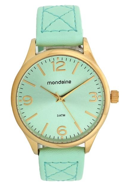 Relógio Mondaine 76618LPMVDH3 Verde/Dourado - Marca Mondaine