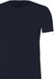 Camiseta Basica Ogochi Slim Fit.  Azul Marinho - Marca Ogochi