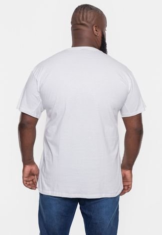 Camiseta Ecko Plus Size Estampada Branca Off