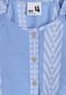 Blusa Cropped Cotton On Estampada Azul - Marca Cotton On