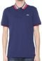 Camisa Polo Lacoste Reta Logo Azul-marinho - Marca Lacoste