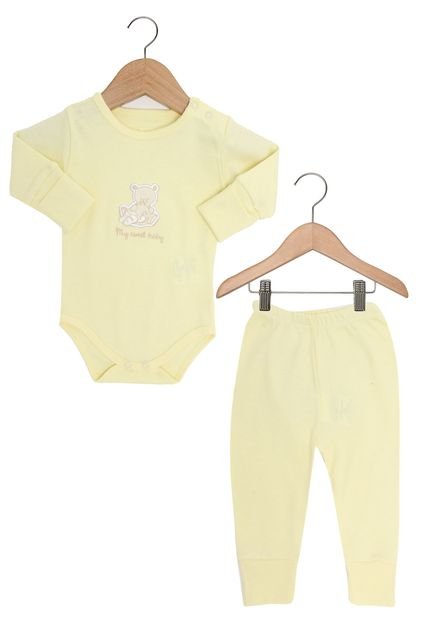 Kit Bodies 2pçs Grow Up Baby Amarelo - Marca Grow Up