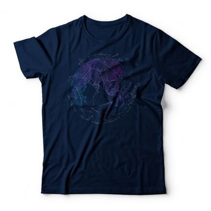 Camiseta Dots World - Azul Marinho - Marca Studio Geek 