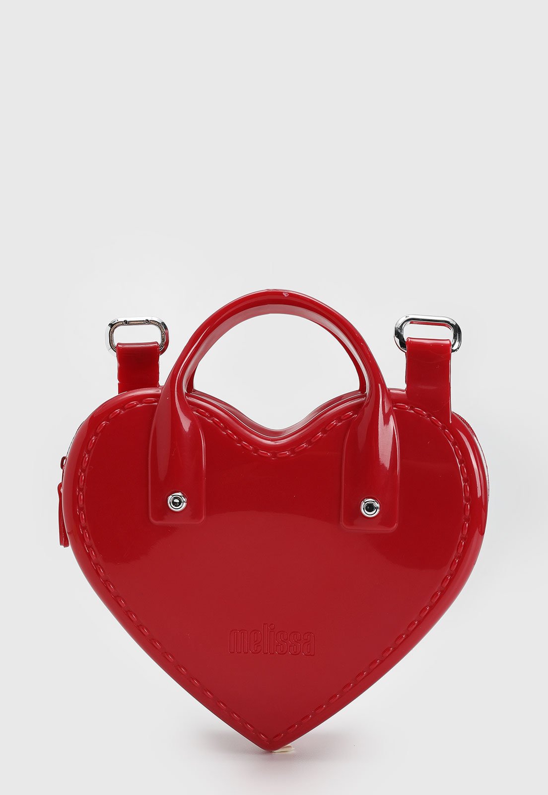 Bolsa Tiracolo Melissa Heartbeat Bag Alça Dupla Vermelha - Marca Melissa