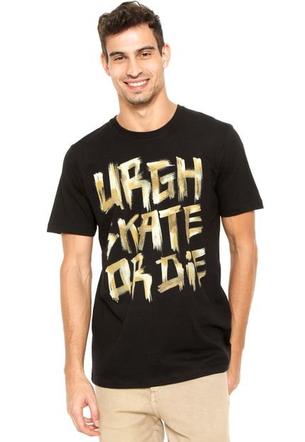 Camiseta Urgh Skate Or Die Preta - Marca Urgh