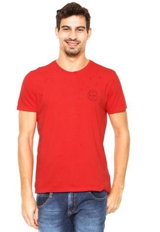 Camiseta Ellus Estampa Vermelho