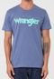 Camiseta Wrangler Logo Azul - Marca Wrangler