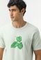 Camiseta Hering Folhas Verde - Marca Hering