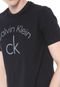 Camiseta Calvin Klein Slim Lettering Preta - Marca Calvin Klein