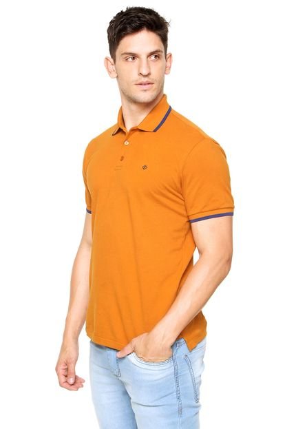 Camisa Polo Forum Custom Amarela Mostarda - Marca Forum