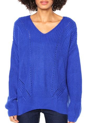 Suéter Malwee Tricot Amplo Azul