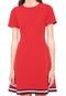 Vestido Tommy Hilfiger Curto Angela Global Stp Vermelho - Marca Tommy Hilfiger