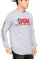 Camiseta DGK Racer Long Sleeve Cinza - Marca DGK