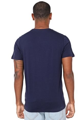 Camiseta Colcci Lettering Azul-marinho