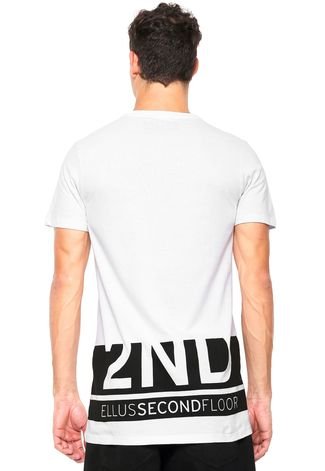 Camiseta Ellus 2ND Floor Blocky Branca