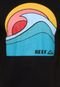 Camiseta Manga Curta Reef Sunset Preta - Marca Reef