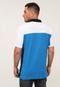 Camisa Polo Aleatory Reta Color Block Azul - Marca Aleatory