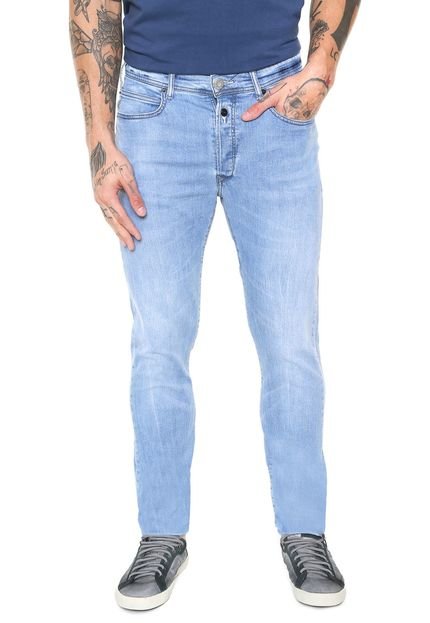 Calça Jeans Replay Estonada Azul - Marca Replay
