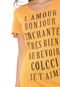 Camiseta Colcci L'amour Amarela - Marca Colcci