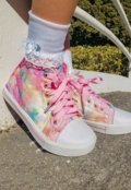 Tênis Pop Star Feminino Pópidi Infantil Cano Alto Tie Dye - Marca Pópidí