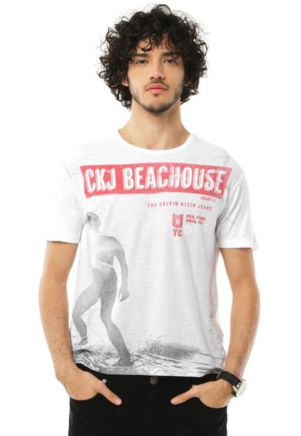 Camiseta Calvin Klein Jeans Beach House Branca - Marca Calvin Klein Jeans