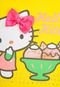 Conjunto Hello Kitty 2 Peças Sorvete Amarelo/Bege - Marca Hello Kitty