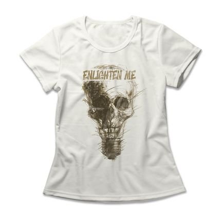 Camiseta Feminina Enlighten Me - Off White - Marca Studio Geek 