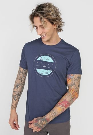 Camiseta Rusty Aloha Azul-Marinho