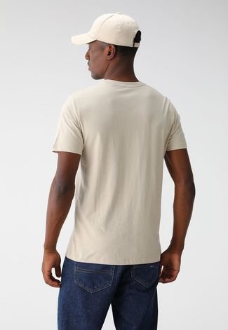 Kit 2pçs Camiseta GAP Reta Logo Off-White