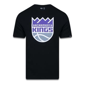 Camiseta New Era Regular Sacramento Kings Preto