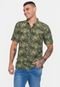 Camisa HD Camo Flow Verde Militar - Marca HD Hawaiian Dreams