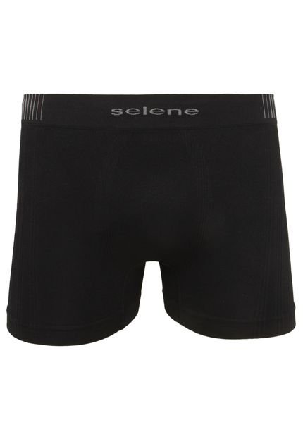 Cueca Selene Sem Costura Boxer Preta - Marca Selene