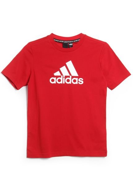 Camiseta adidas Performance Menino Frontal Vermelha - Marca adidas Performance