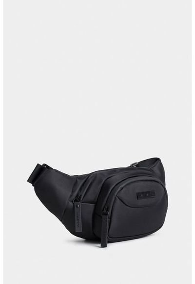 Bolso Tipo Ri onera Para Hombre En Lona Con Bolsillo Frontal