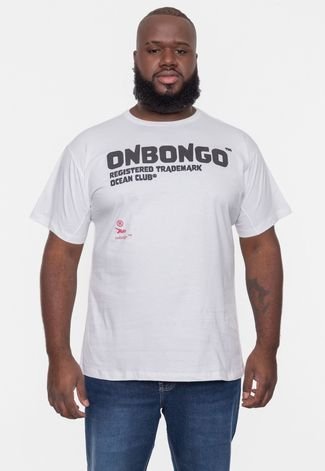 Camiseta Onbongo Plus Size Rocks Branca