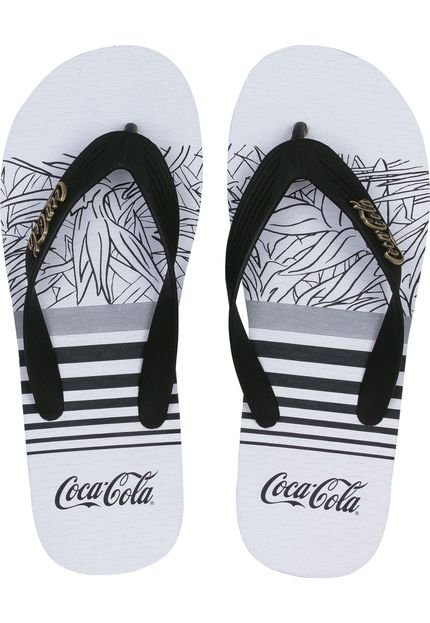 Chinelo Coca Cola Shoes Estampa Branco - Marca Coca Cola