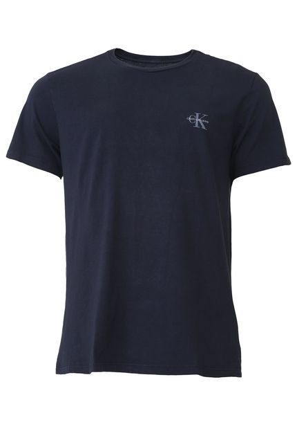 Camiseta Calvin Klein Jeans Logo Azul-Marinho - Marca Calvin Klein Jeans