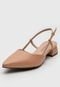 Scarpin Slingback Jorge Bischoff de Couro Color Block Nude - Marca Jorge Bischoff