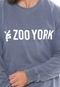 Moletom Fechado Zoo York Basic Logo Azul - Marca Zoo York